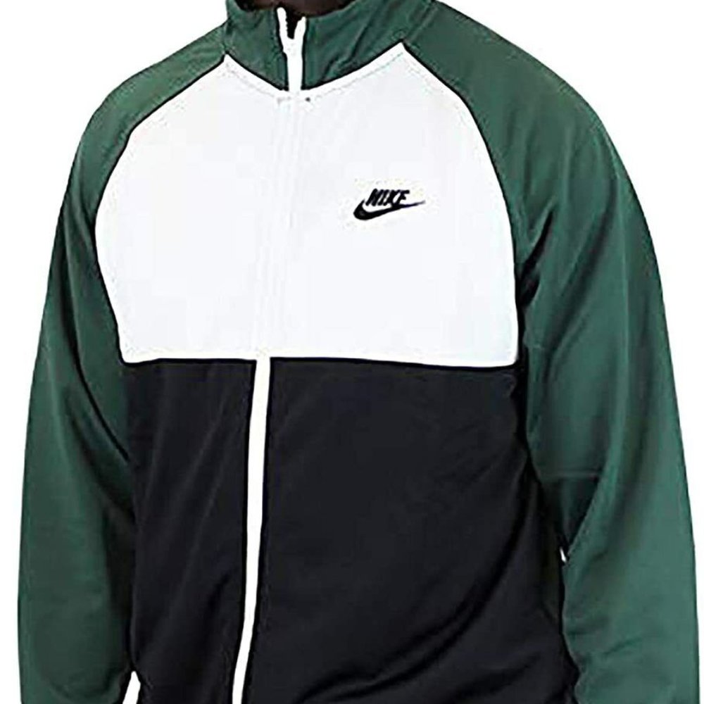 Nike Sportswear SPTCAS Track Jacket | Forest Green/White/Black | Size: Medium
